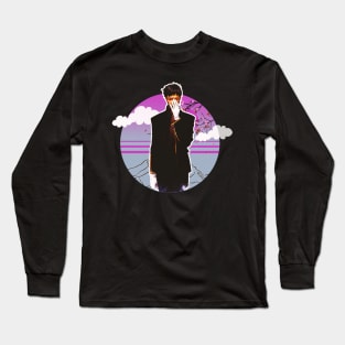 anime retro wave style Long Sleeve T-Shirt